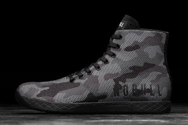 Nobull Superfabric High-Top Men's Trainers Black Camo | Australia (YA4102)